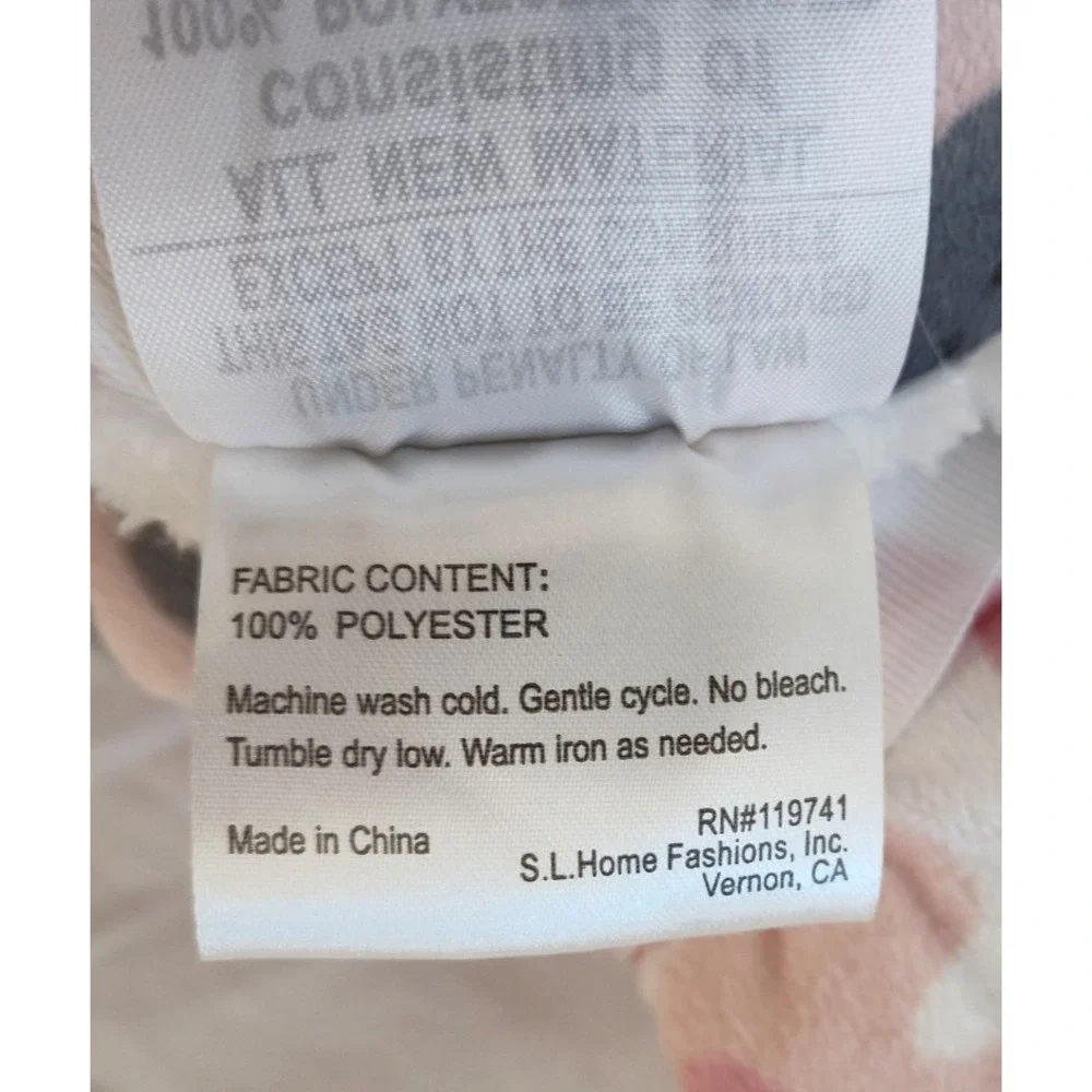 SL Home Fashions Pink Jungle Animals Baby‎ Blanket Sherpa Neck Support 119741